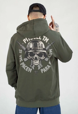 Bluza Pit Bull Z Kapturem Para Bellum zielona