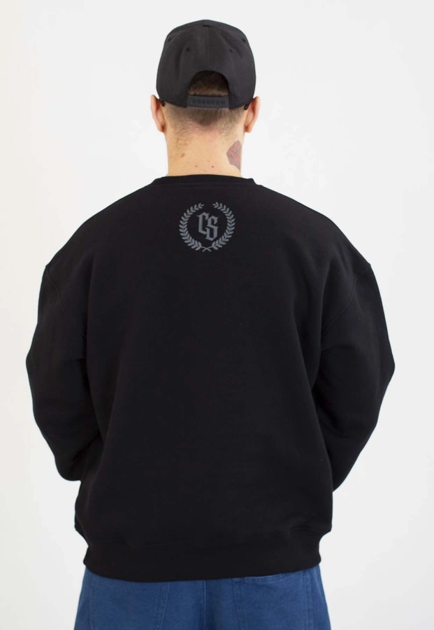Bluza Ciemna Strefa Bez Kaptura Oversize CS Laur czarno szara