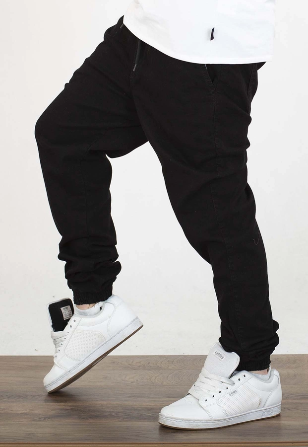 Spodnie Chada Jeans Joggery Haft czarne