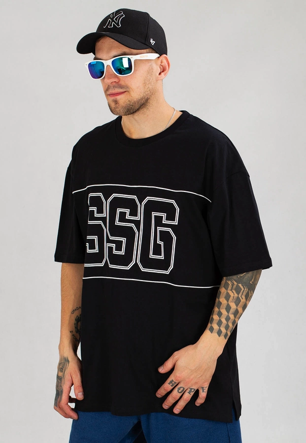 T-Shirt SSG Baggy 99 Piping Outline czarny