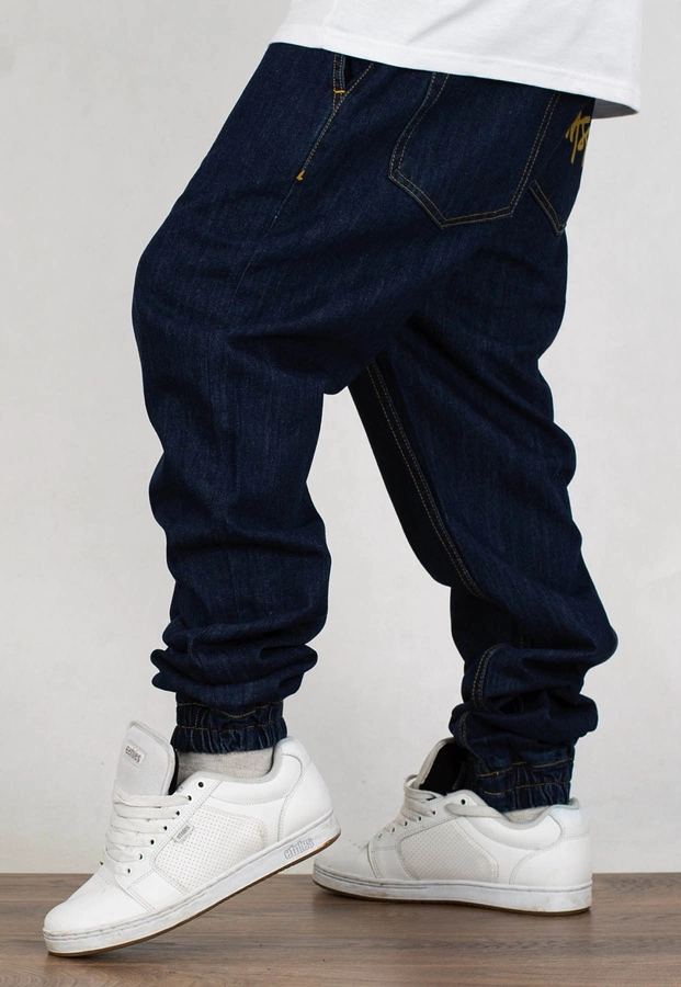 Spodnie Mass Jogger Sneaker Fit Signature blue rinse