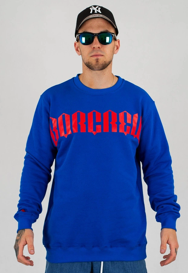 Bluza B.O.R. Biuro Ochrony Rapu New Borcrew niebieska