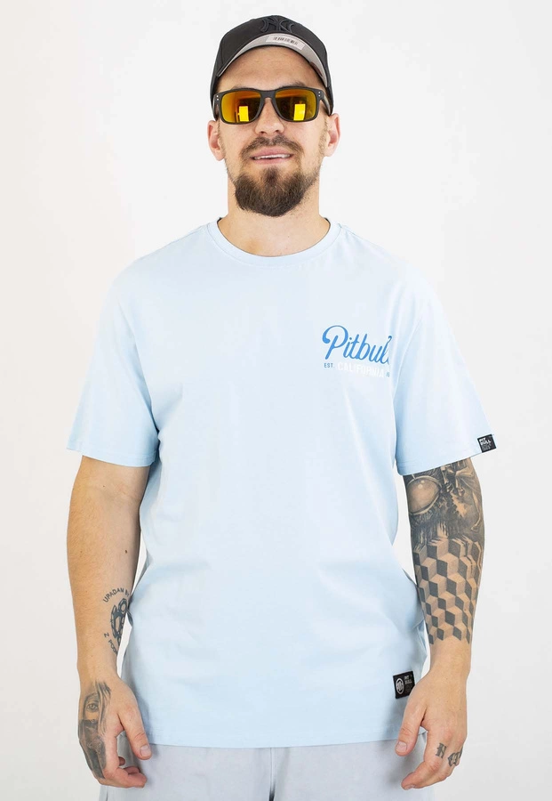 T-shirt Pit Bull San Diego Born 170 sky blue