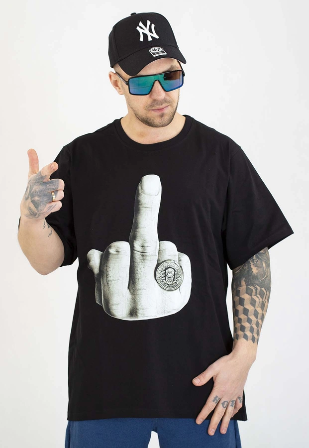 T-shirt Stoprocent Fuck czarny