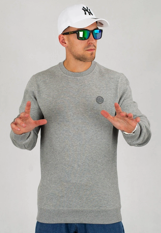 Bluza Pit Bull Premium Pique Small Logo szara