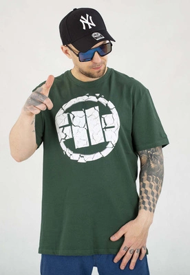 T-shirt Pit Bull Garment Washed 210 Scratch green