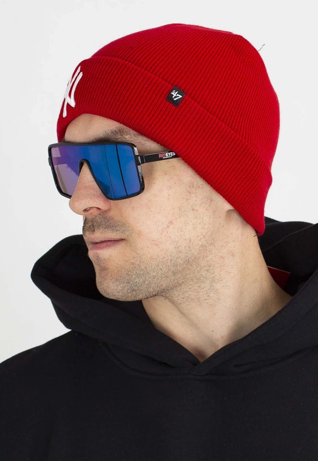 Czapka Zimowa 47 Brand MLB New York Yankees Raised '47 CUFF KNIT B-RKN17ACE-RDA