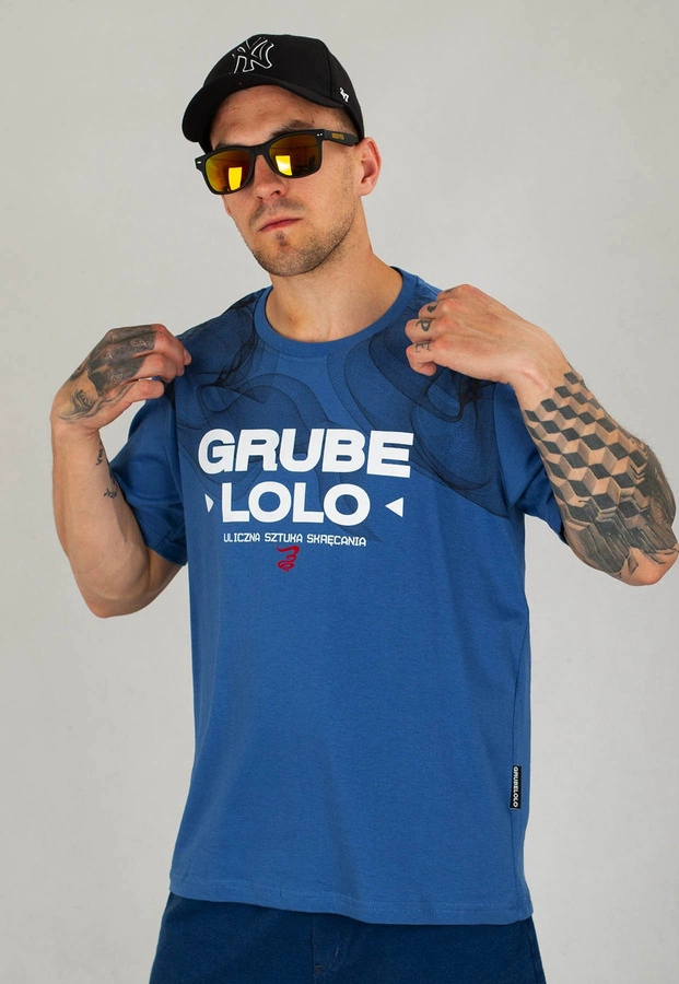 T-shirt Grube Lolo Stuffers T-64 ciemno niebieski