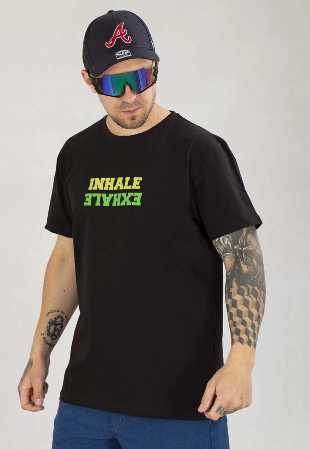 T-shirt Dudek P56 Inhale Exhale czarny