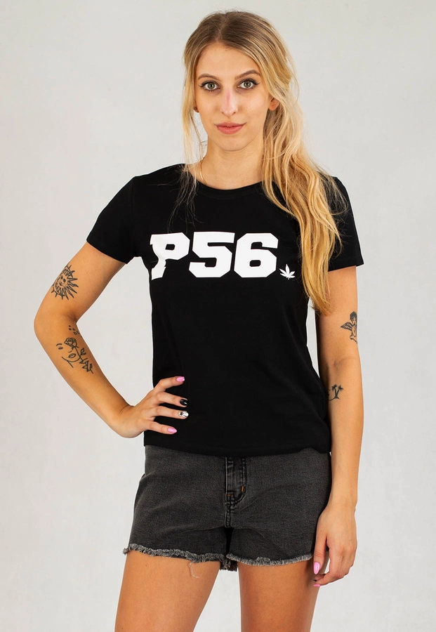 T-shirt Dudek P56 Leaf czarny
