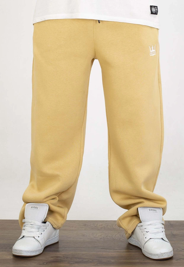 Dresy Jigga Wear Baggy Logo Drawcord beżowe