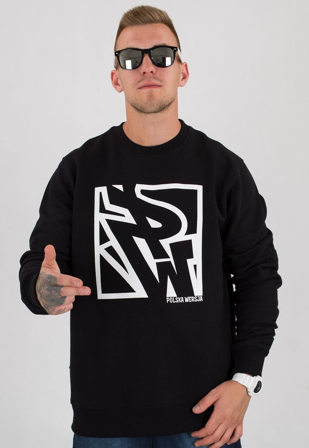 Bluza Polska Wersja PW Do Kwadratu czarna