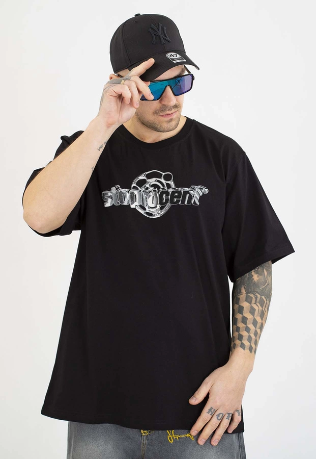 T-shirt Stoprocent Chrome czarny