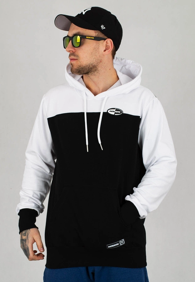 Bluza Patriotic Oval Shoulder biało czarna