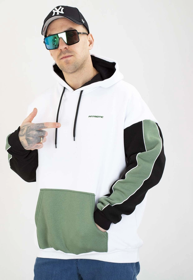 Bluza Patriotic Z Kapturem Solid Punch biała