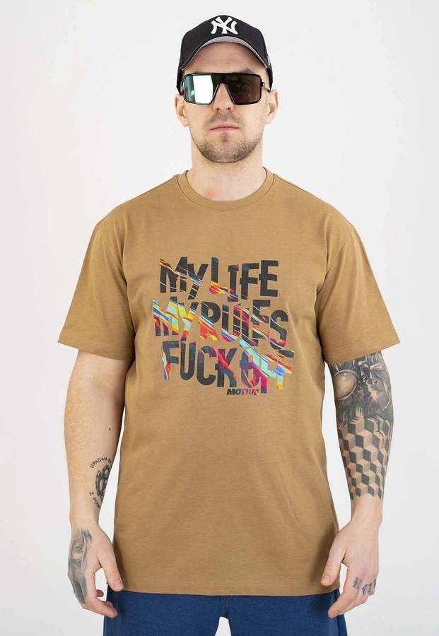 T-shirt Motive My Life cappucino