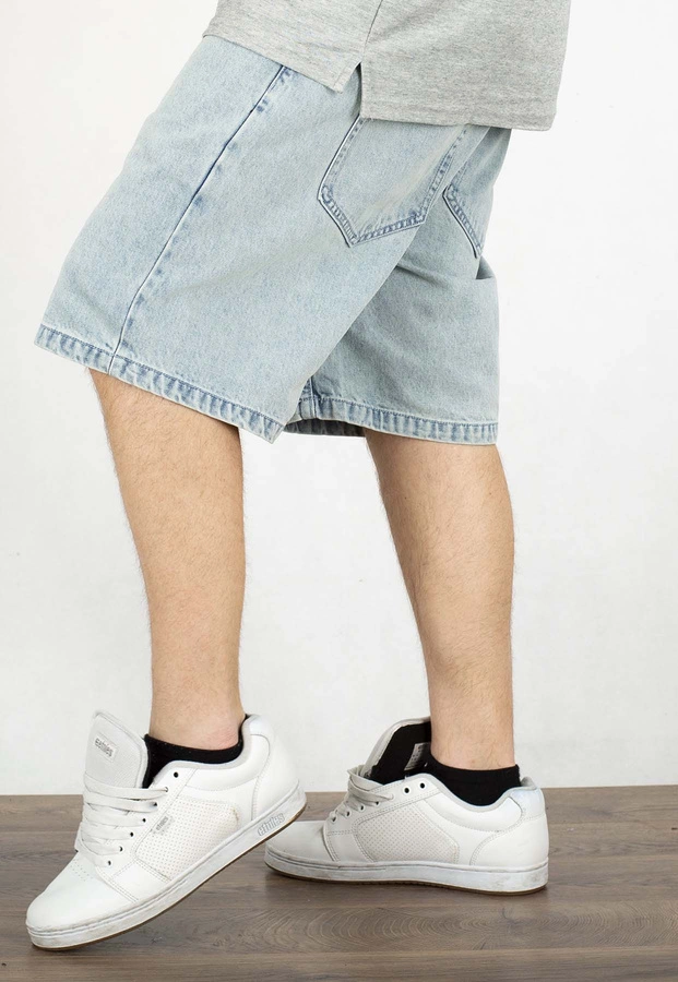 Spodenki Mass Jeans Relax Fit Box light blue