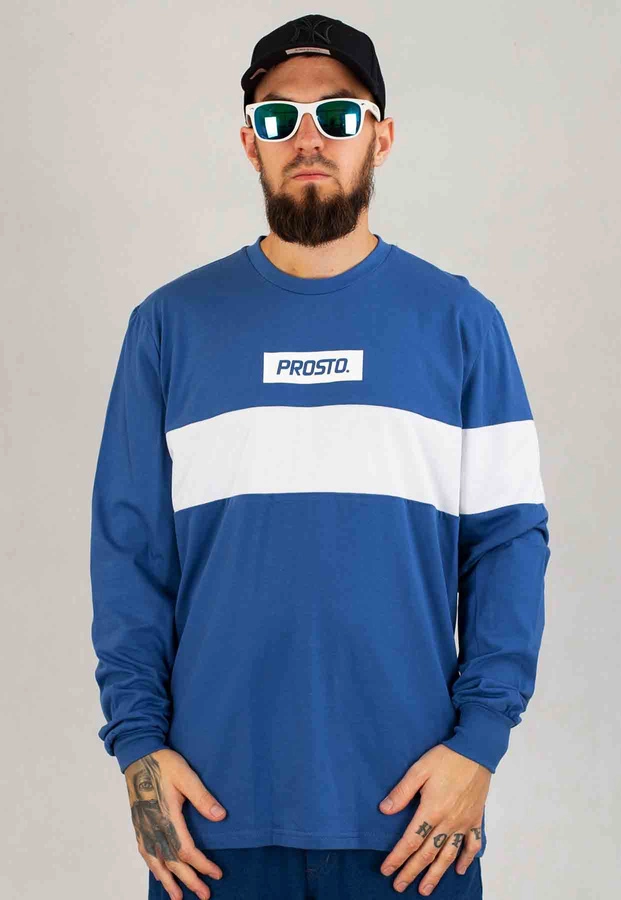 Longsleeve Prosto Bogo niebieski