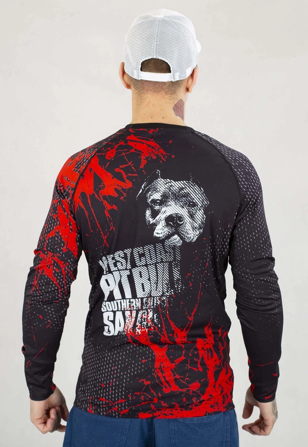 Longsleeve Pit Bull Sportowy Rashguard Blood Dog II czarny