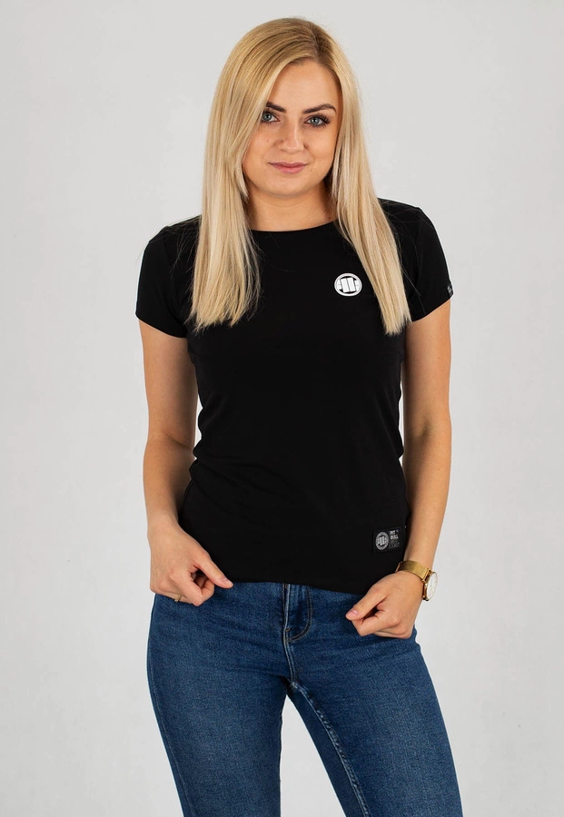 T-Shirt Pit Bull Lycra Small Logo czarny
