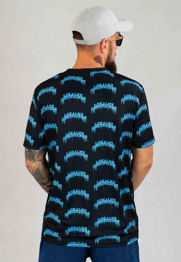 T-shirt Intruz Lokalny Chłopaczek Print czarny