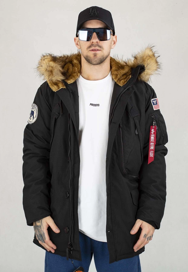 Kurtka Alpha Industries Zimowa Polar 123144 czarna