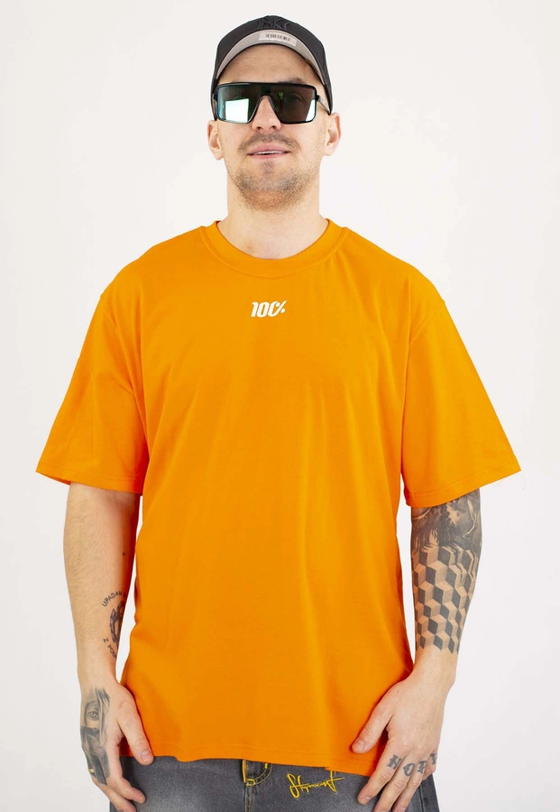 T-shirt Stoprocent 100% Small pomarańczowy
