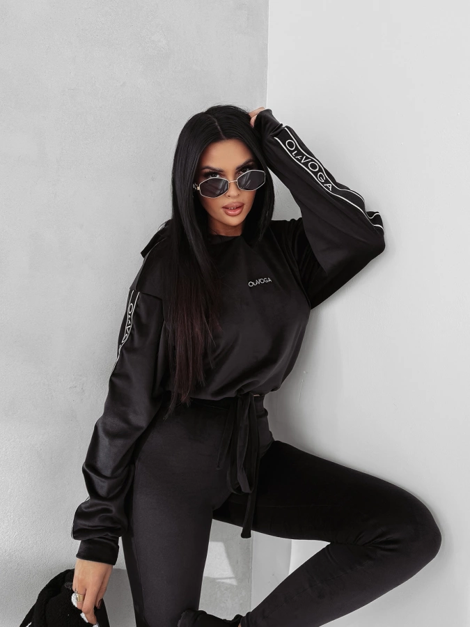 Komplet Olavoga Velvet Aura czarny