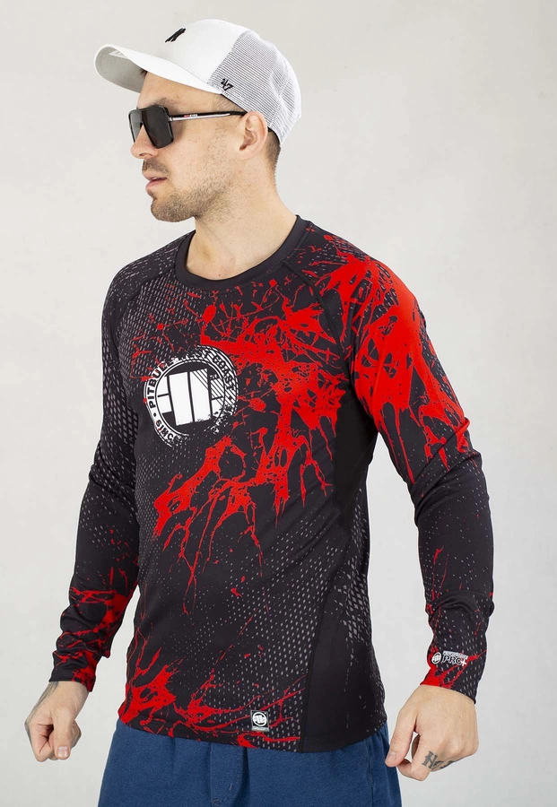 Longsleeve Pit Bull Sportowy Rashguard Blood Dog II czarny