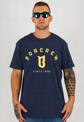 T-shirt B.O.R. Biuro Ochrony Rapu Classic melanź granatowy