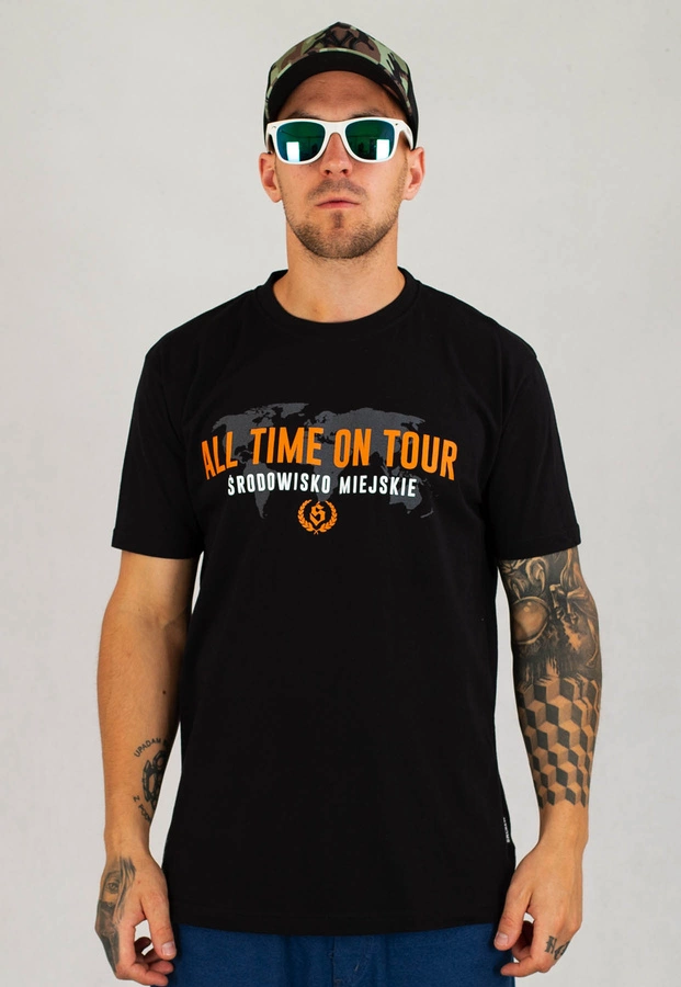 T-shirt Środowisko Miejskie All Time On Tour czarny
