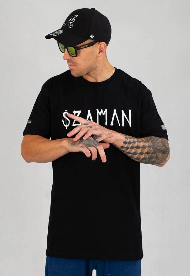 T-shirt B.O.R. Biuro Ochrony Rapu Szaman czarny