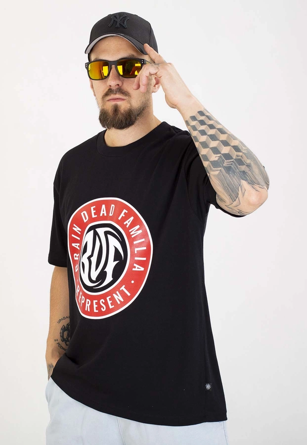 T-shirt Brain Dead Familia Circle Logo czarny
