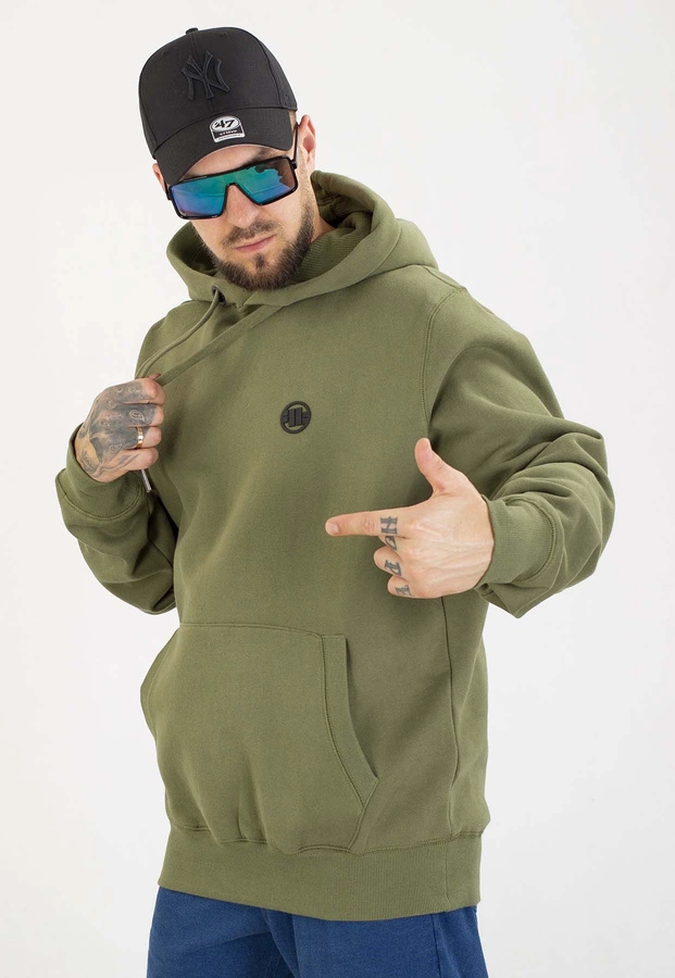 Bluza Pit Bull Z Kapturem Small Logo olive