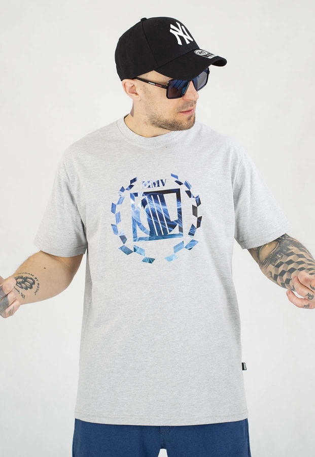 T-shirt Diil Laur High szaro niebieski