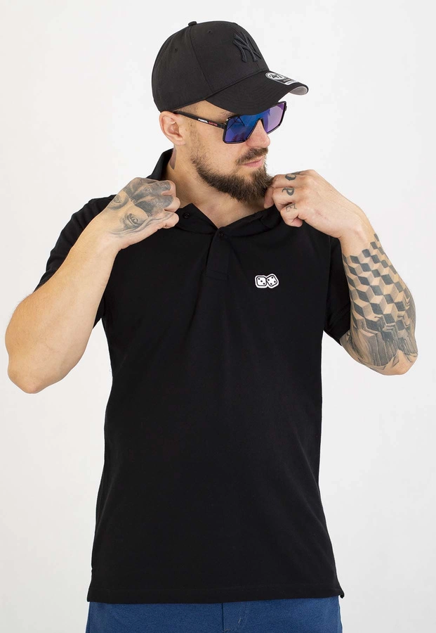 T-shirt Polo Lucky Dice Small Dice czarny