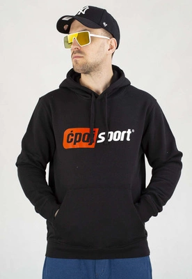 Bluza Stoprocent Z Kapturem Ćpaj Sport Logo czarna