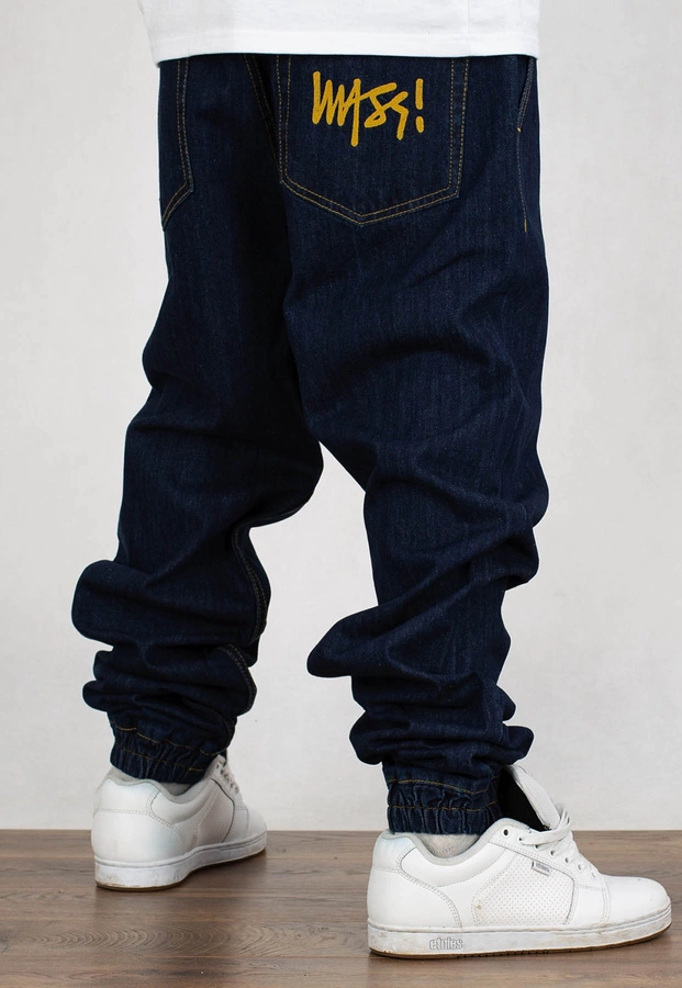 Spodnie Mass Jogger Sneaker Fit Signature blue rinse