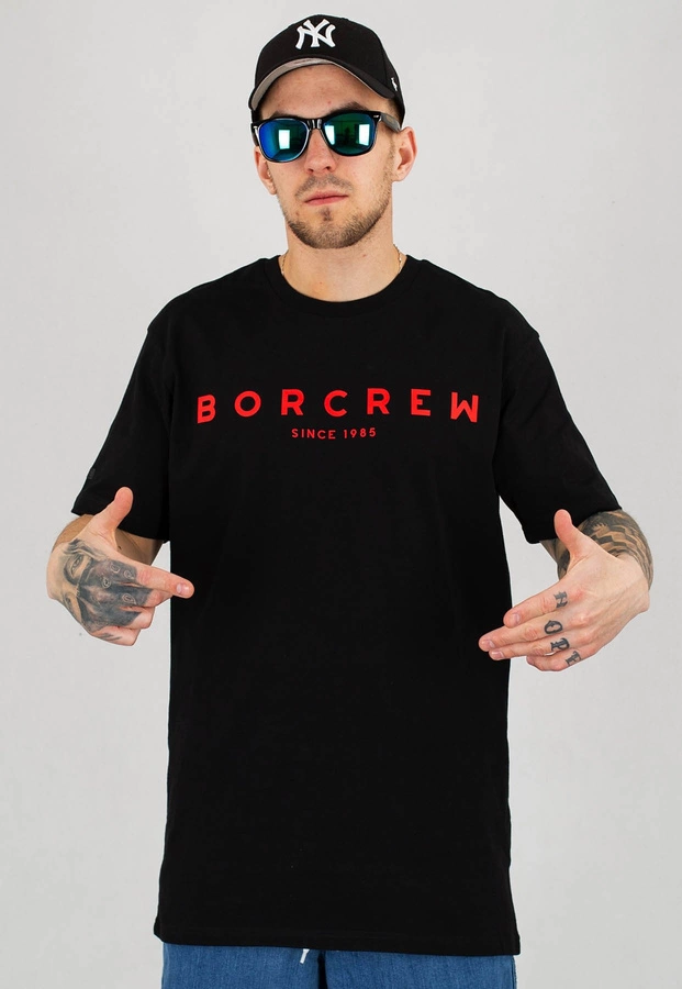 T-shirt B.O.R. Biuro Ochrony Rapu Borcrew czarny