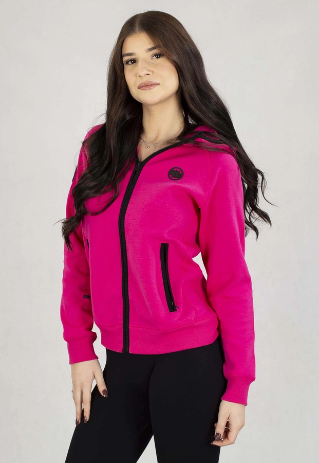 Bluza Pit Bull Z Kapturem Zip Fuchsia malinowa