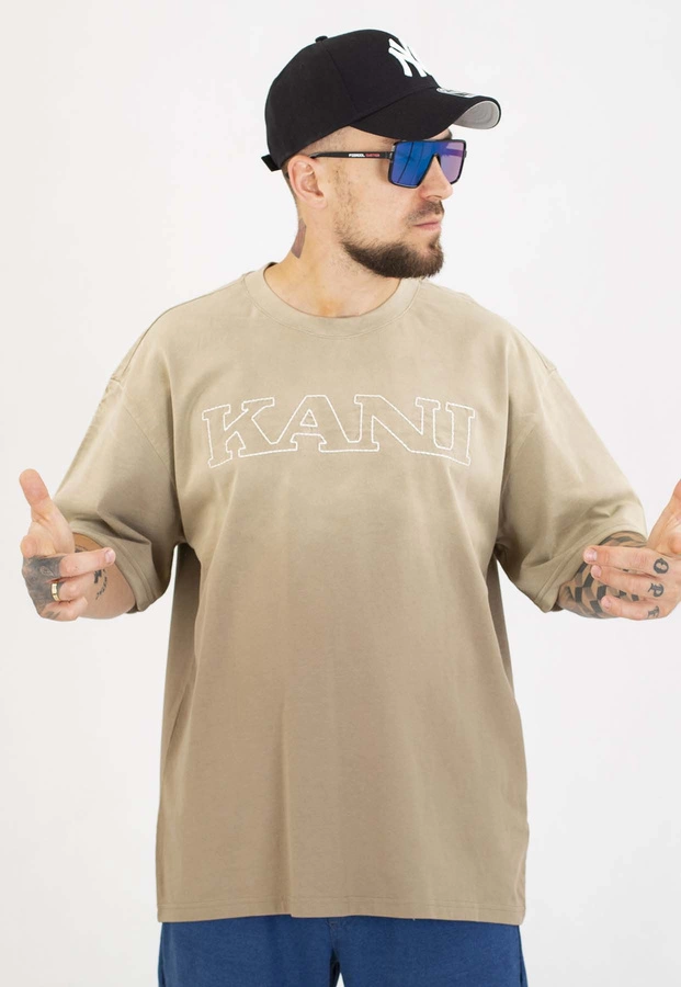 T-shirt Karl Kani Retro Washed PD00007529 brązowy