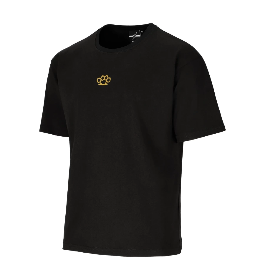 T-shirt Chada Proceder Oversize Kastet Mini czarno złoty