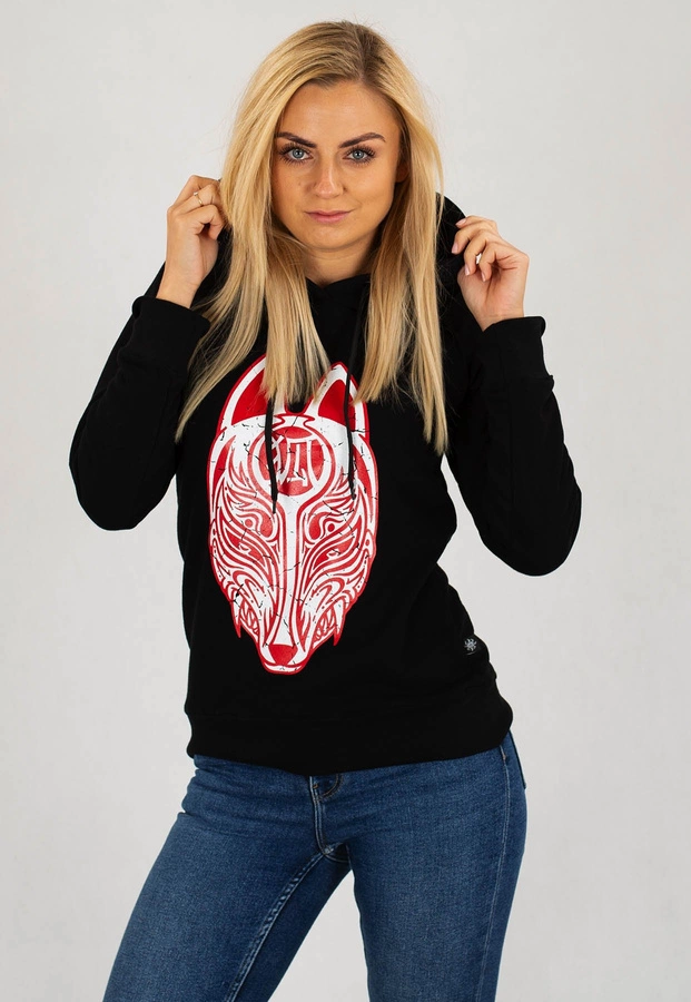 Bluza Brain Dead Familia Kitsune czarna