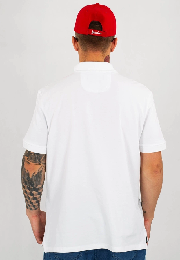 T-shirt Polo Pit Bull Circle Logo biały