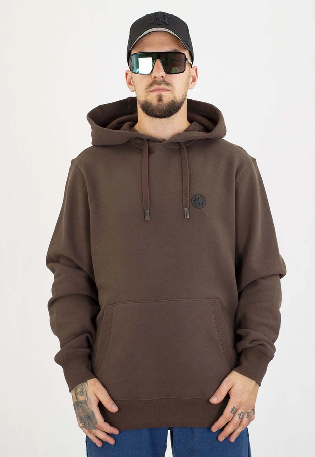 Bluza Pit Bull Z Kapturem Small Logo dark chocolate