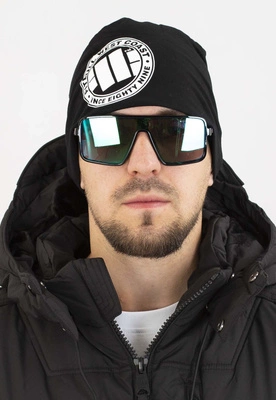 Czapka Pit Bull Zimowa Big Logo black white