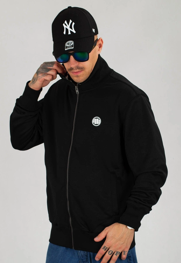 Bluza Pit Bull Bez Kaptura Zip Small Logo Terry Group czarna