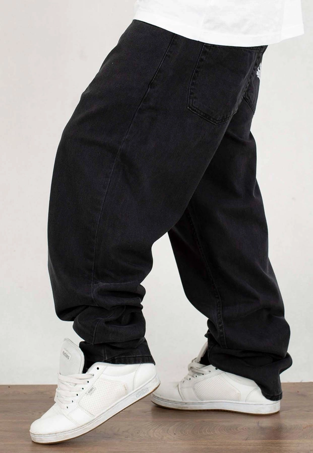 Spodnie Jigga Wear Crown Baggy Jeans anthracite