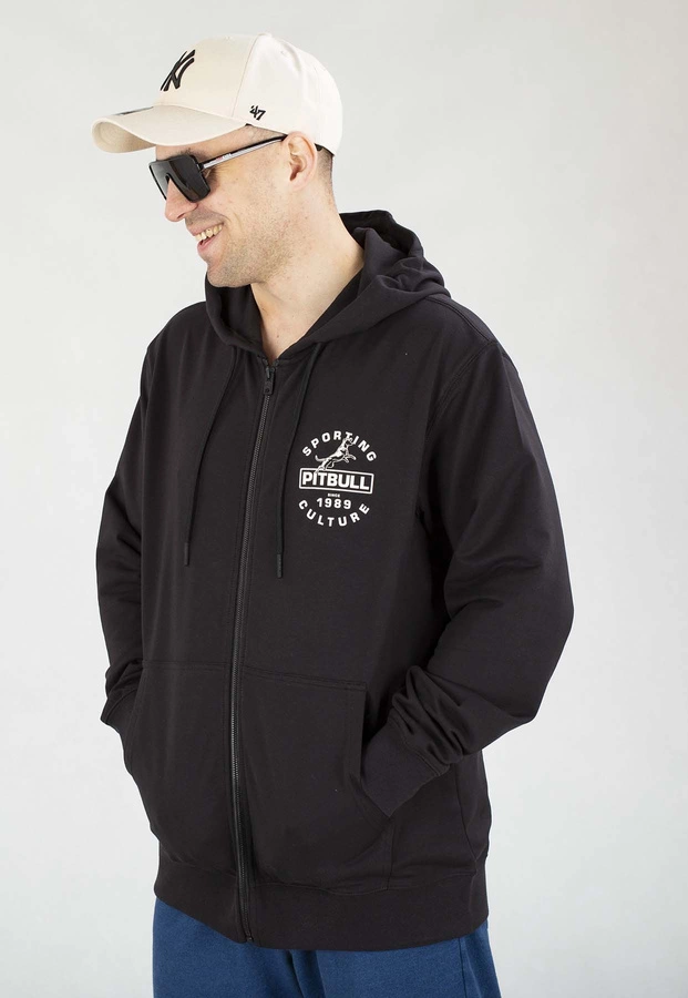 Bluza Pit Bull Z Kapturem ZIP Physical Culture czarna