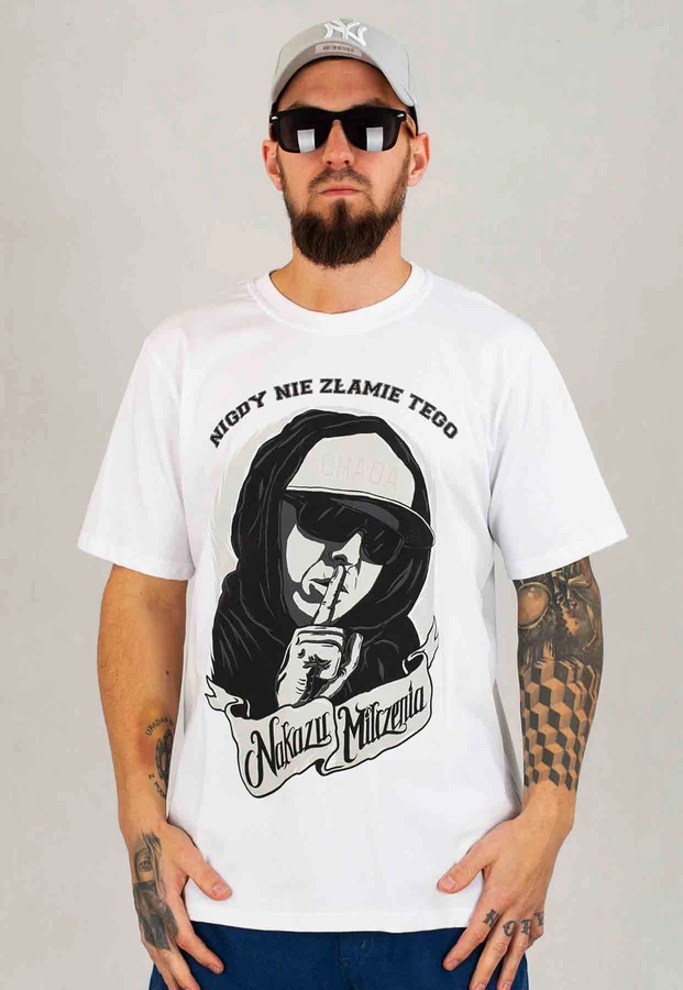 T-shirt Chada Nakaz Milczenia biały